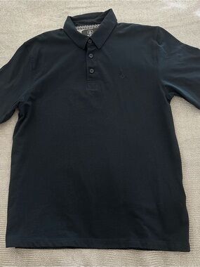 Boys Volcom Black Polo
